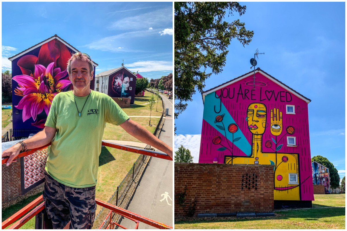 Cheltenham Paint Festival 2022 murals - Founder and Director - Andy Dice Davies